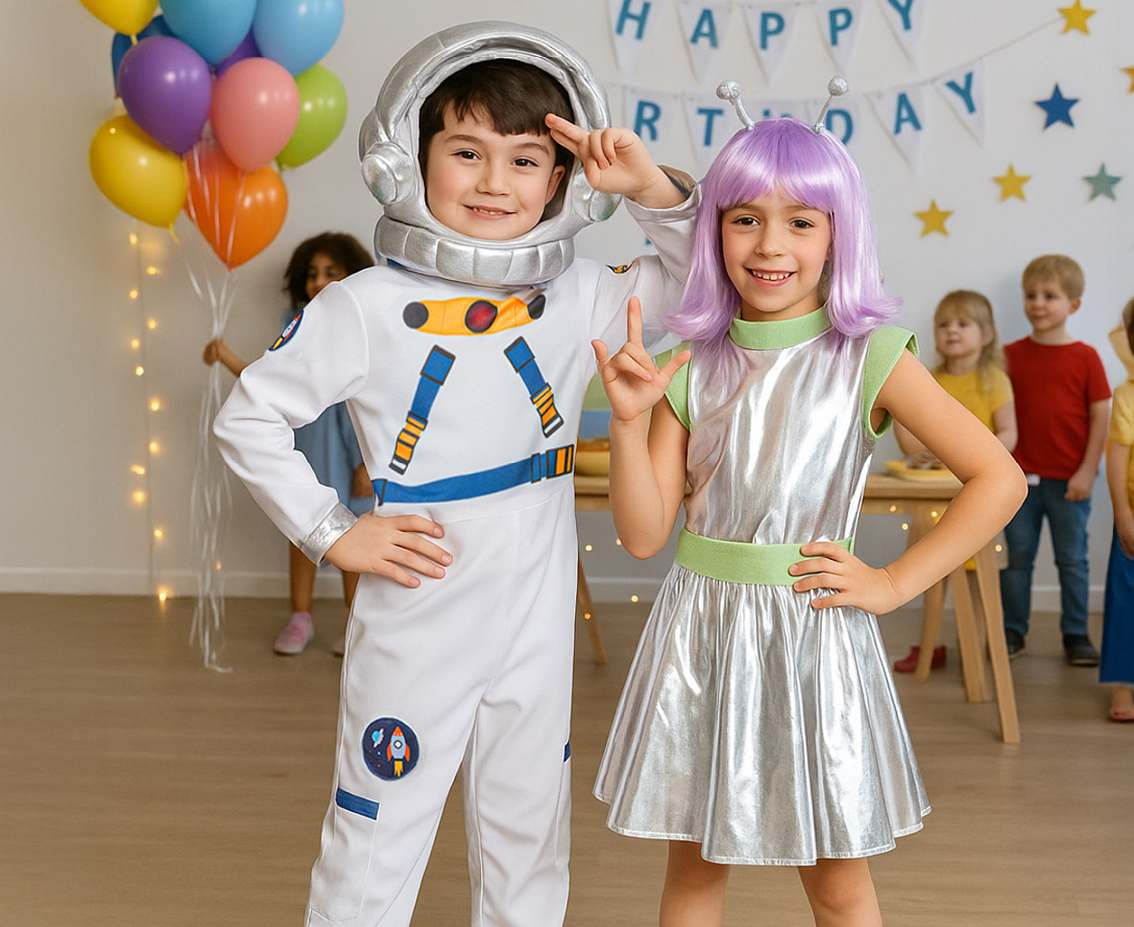 Role play-set for kids Astronaut (jumpsuit, hat), size 110/120 cm